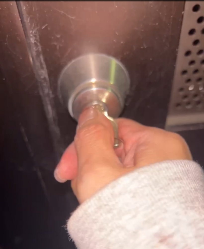 まさかの鍵が開かず、の画像
